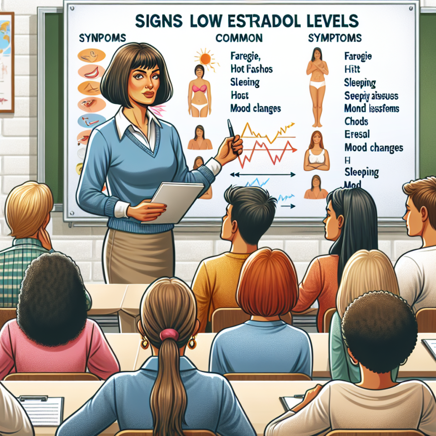 Signes d'un faible taux d'œstradiol lors d'un cours