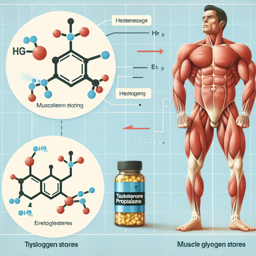 Comment le propionate de testostérone affecte-t-il les réserves de glycogène musculaire ?