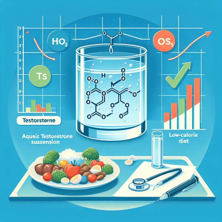 Efficacité de la suspension de testostérone (aqueuse) dans le cadre d'un régime hypocalorique