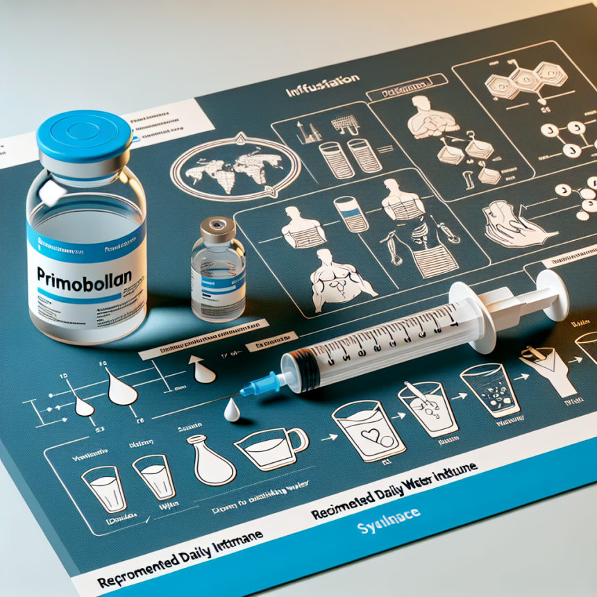 Infusion de Primobolan (méthénolone) et recommandations pour l'eau potable