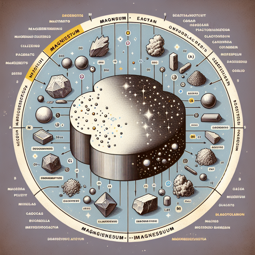 Caractéristiques du magnésium associé à d'autres minéraux