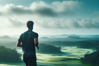 Cours solo pendant la période de décharge de l'entraînement