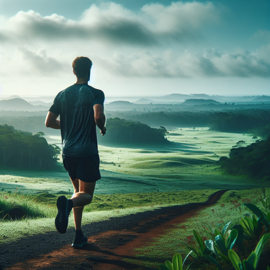 Cours solo pendant la période de décharge de l'entraînement