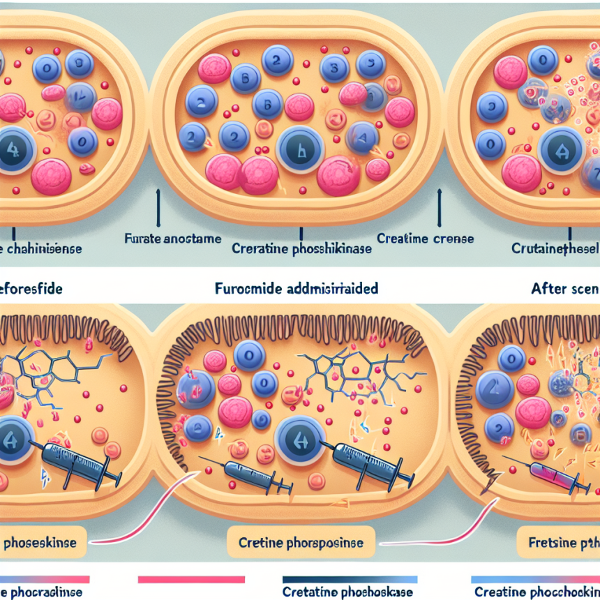 Effet du furosémide sur la concentration de créatine phosphokinase