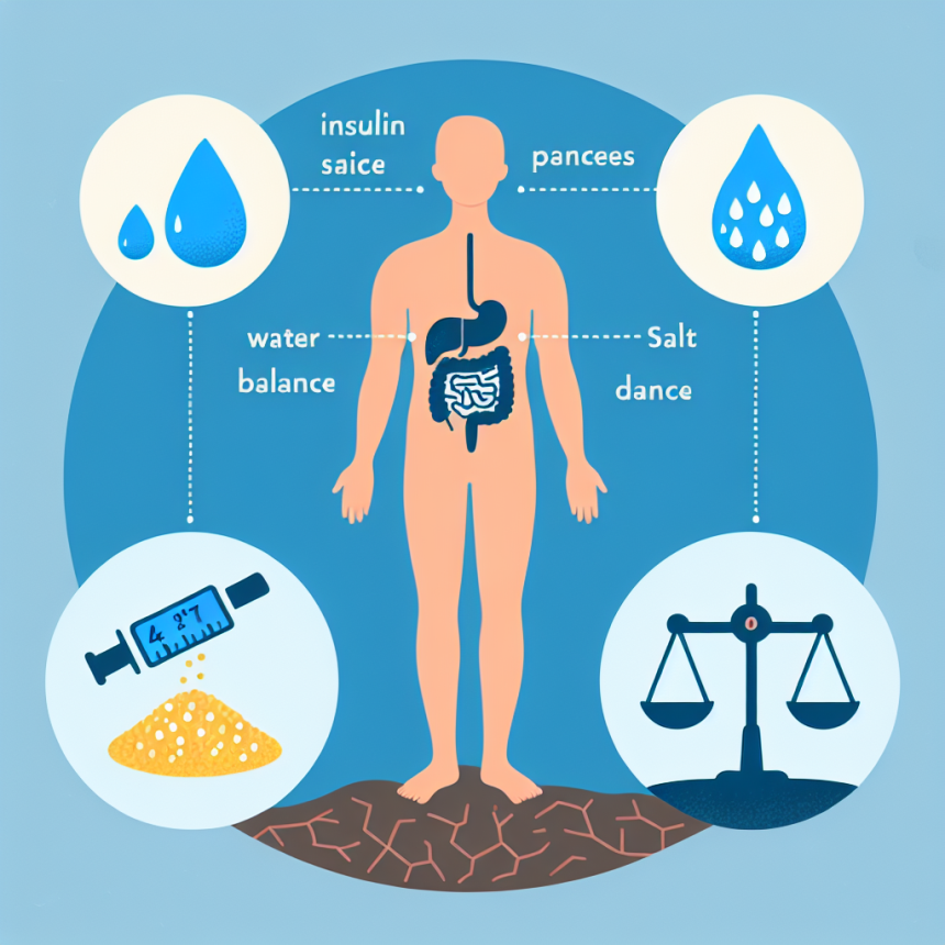 Maintien de l'équilibre eau-sel grâce à l'insuline